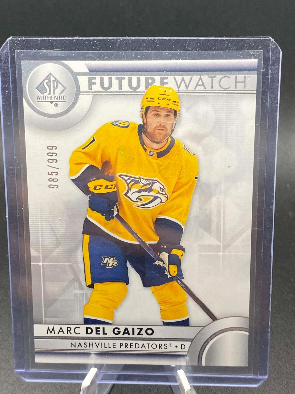 2023-24 UD SP Authentic Marc Del Gaizo 166 Future Watch /999 RC