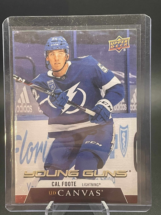 2020-21 Upper Deck Series 2 Cal Foote Canvas Young Guns C229