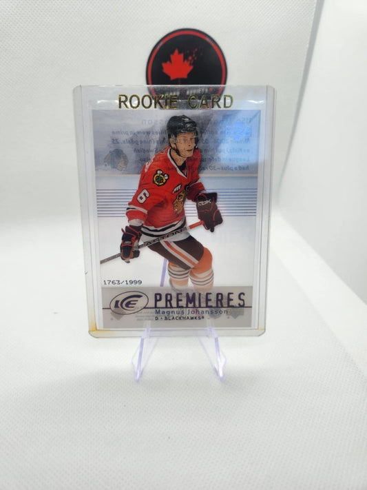 2007-08 Upper Deck Ice Premieres #115 Magnus Johansson RC #/1999 Chicago