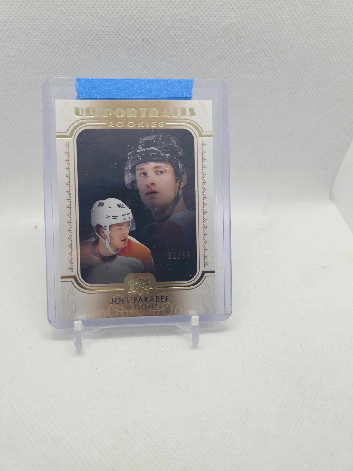 2019-20 Upper Deck Joel Farabee Rookie UD Portraits Gold Parallel /99 #P-52
