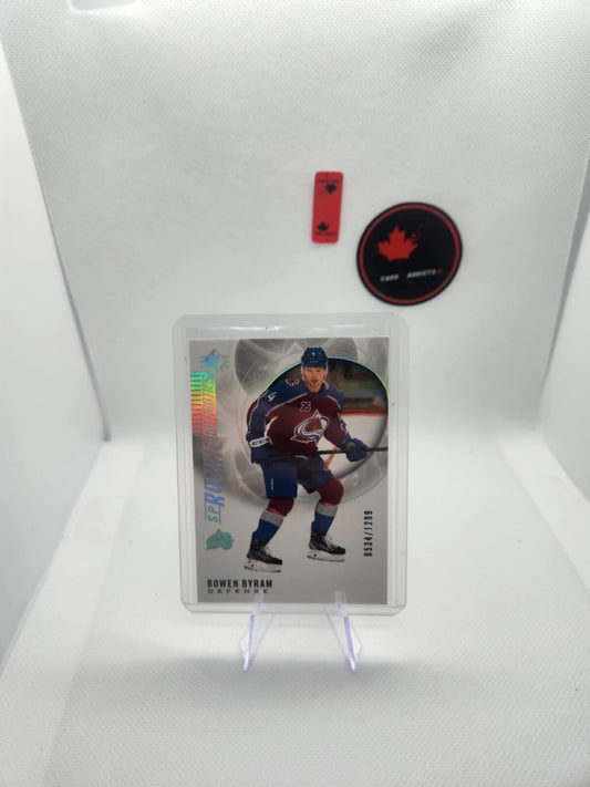 2020-21 UD SP Rookie Authentics Silver Spectrum Bowen Byram /1299