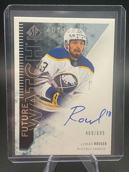 2024-25 UD SP Authentic Future Watch Retro Rookie Auto /699 Lukas Rousek
