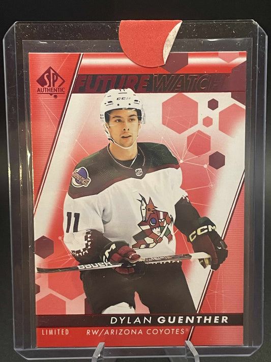 2022-23 UD SP AUTHENTIC LIMITED RED FUTURE WATCH ROOKIE #143 DYLAN GUENTHER