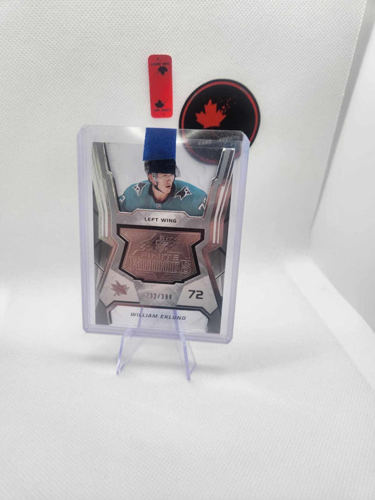 William Eklund 2021-2022 UD SPx Finite Rookies F-48 /399 San Jose Sharks