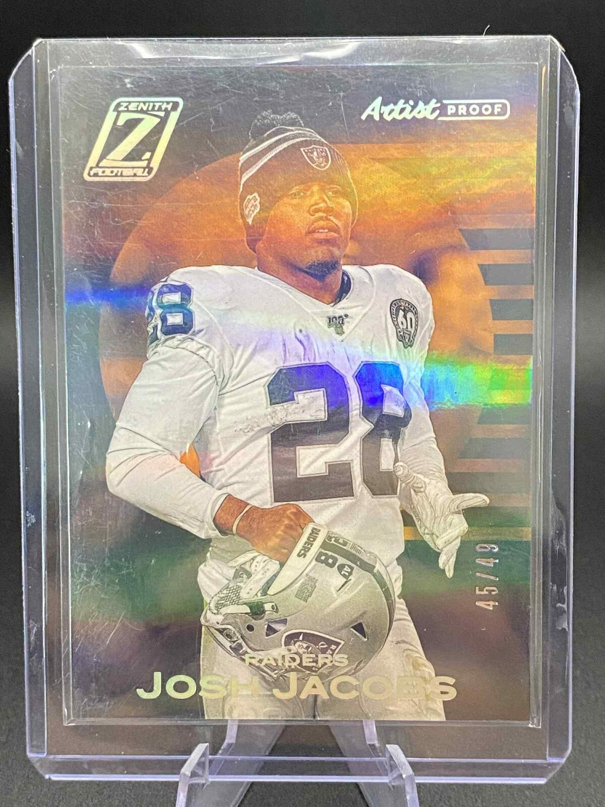 2020 Panini Zenith Josh Jacobs Artist Proof Parallel  /49