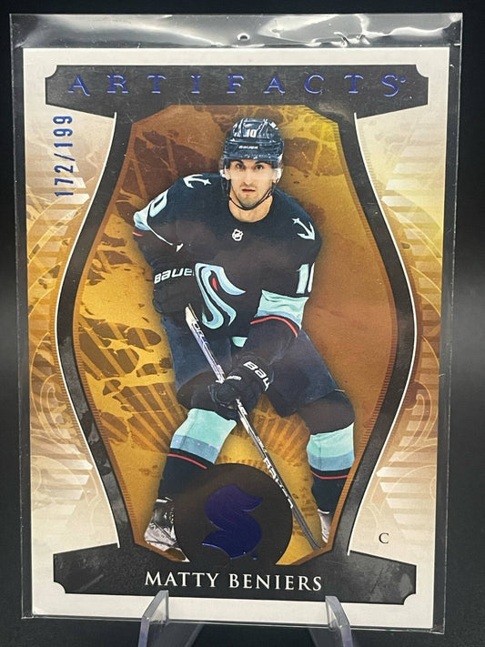 2023-24 Upper Deck Artifacts MATTY BENIERS ROYAL BLUE PARALLEL /199