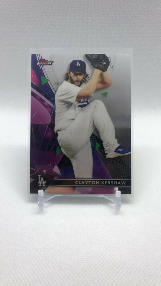 2021 Topps Finest Clayton Kershaw Base Card Los Angeles Dodgers