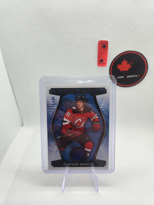 2023-24 Upper Deck Artifacts Royal Blue Dawson Mercer /199 #8