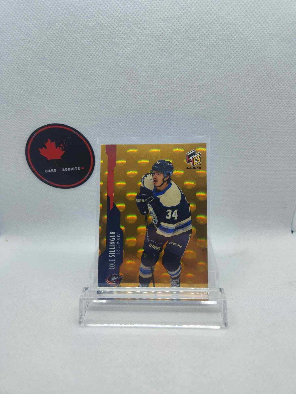 2021-22 Upper Deck Extended Series Holo GrFX Gold Cole Sillinger HG-20