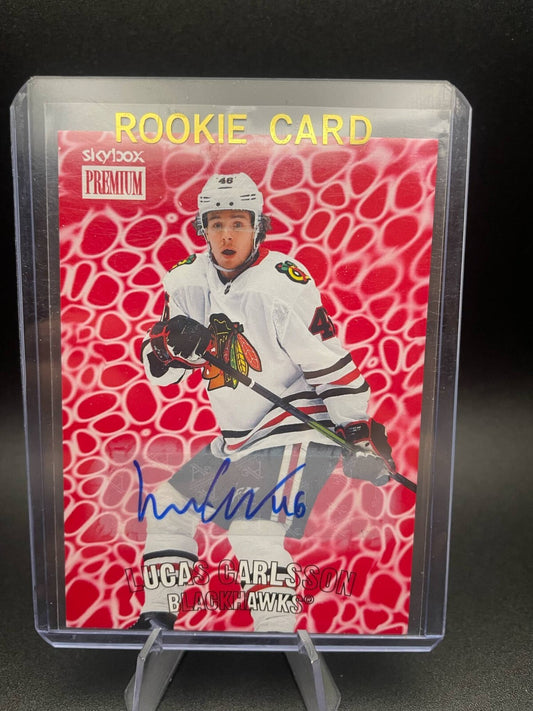 2020-21 Skybox Metal Universe Premium Lucas Carlsson Auto #PP-31
