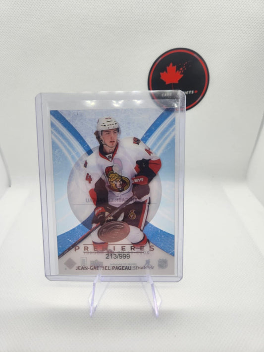 2013-14 Upper Deck Ice Premieres Rookie #59 JG Jean-Gabriel Pageau RC /999