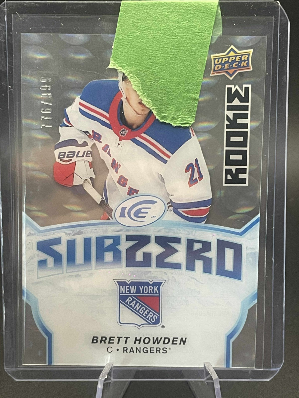 2018-19 Upper Deck Ice Sub Zero Rookie /999 Brett Howden #SZ-24 Rookie RC