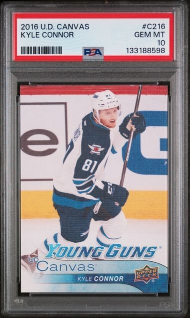 2016 UPPER DECK #C216 KYLE CONNOR YOUNG GUNS CANVAS ROOKIE GEM MINT PSA 10