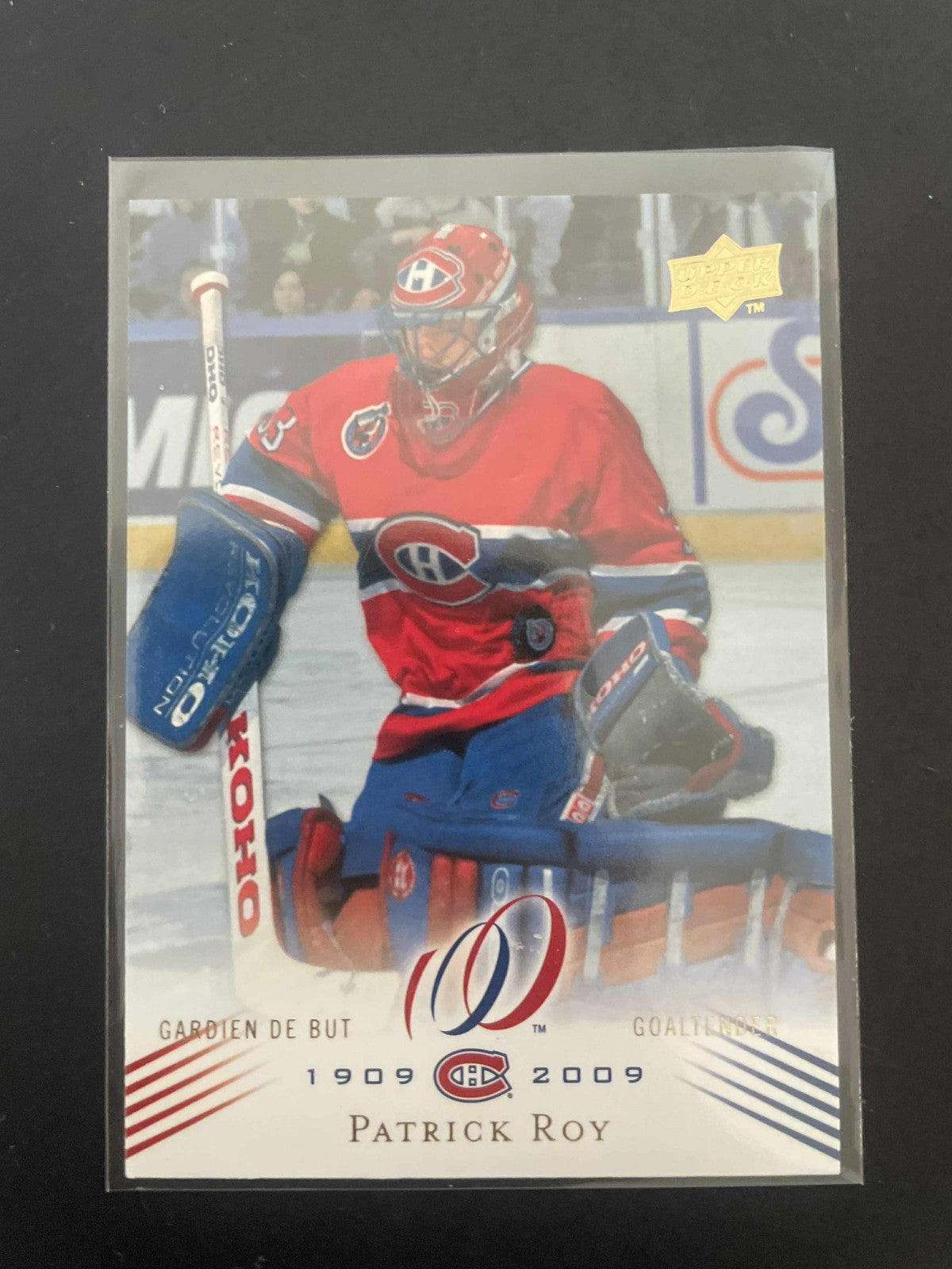 2008-09 UD Montreal Canadiens Centennial Patrick Roy Card #39 REF I