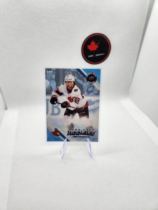 2022-23 UD NATIONAL HOCKEY CARD DAY PROMINENT ROOKIES #NHCD-5 JAKE SANDERSON RC
