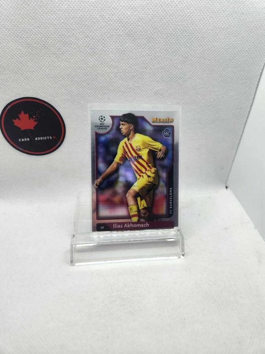Topps Merlin Chrome 21/22 Fc Barcelona Ilias Akhomach #126