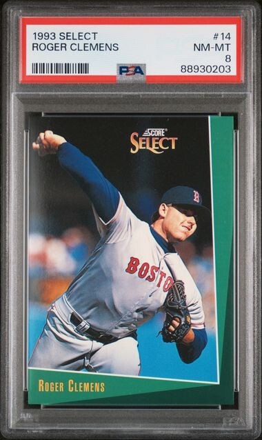1993 Select #14 Roger Clemens PSA 8