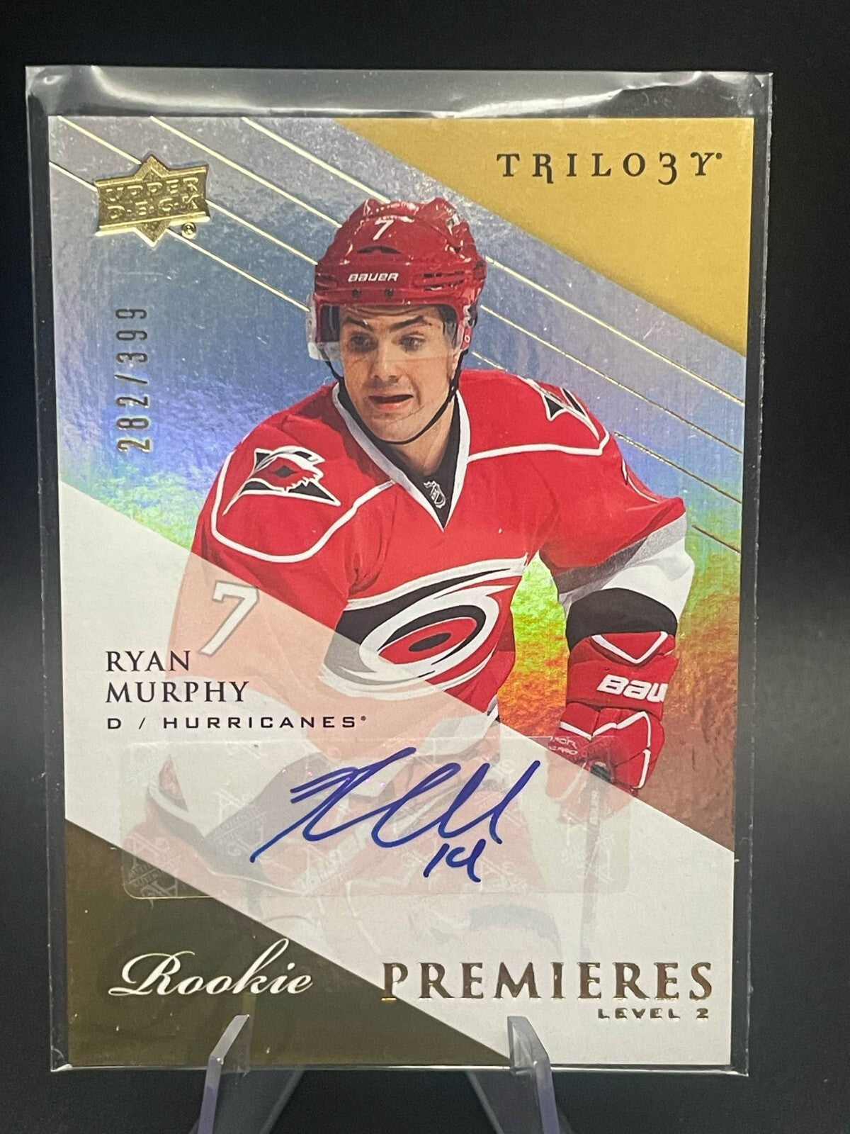 2013 Upper Deck Trilogy Premieres Level 2 /399 Ryan Murphy #186 Rookie Auto RC