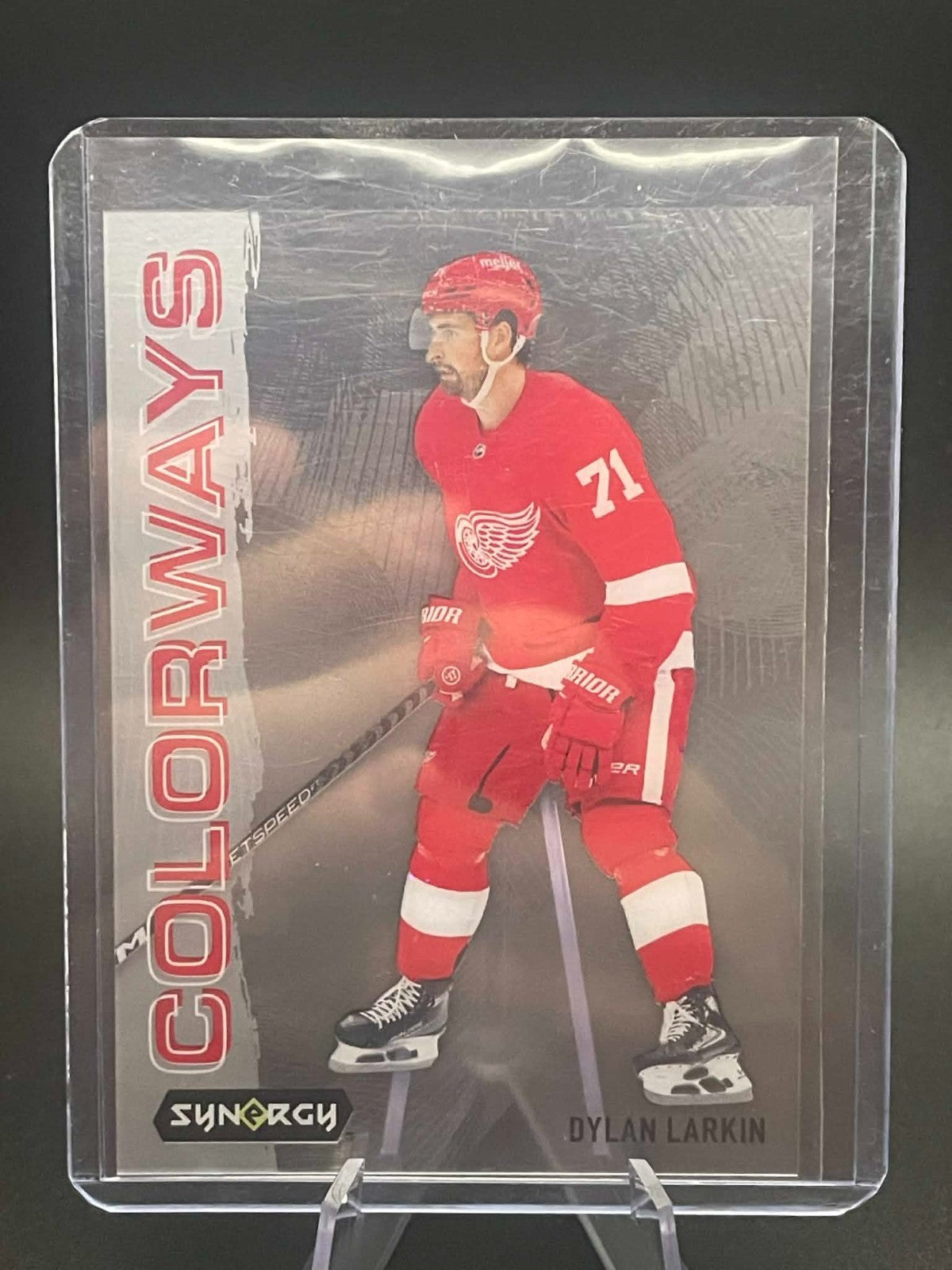 Dylan Larkin Colorways 2024-25 Upper Deck Synergy Hockey #L-71 Card Acetate