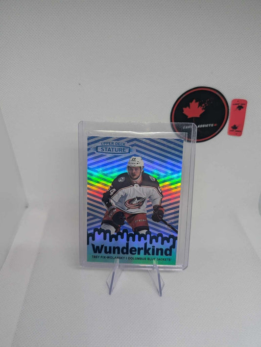 2022-23 Upper Deck Stature Wunderkind Blue #W-11 Trey Fix-Wolansky RC /15