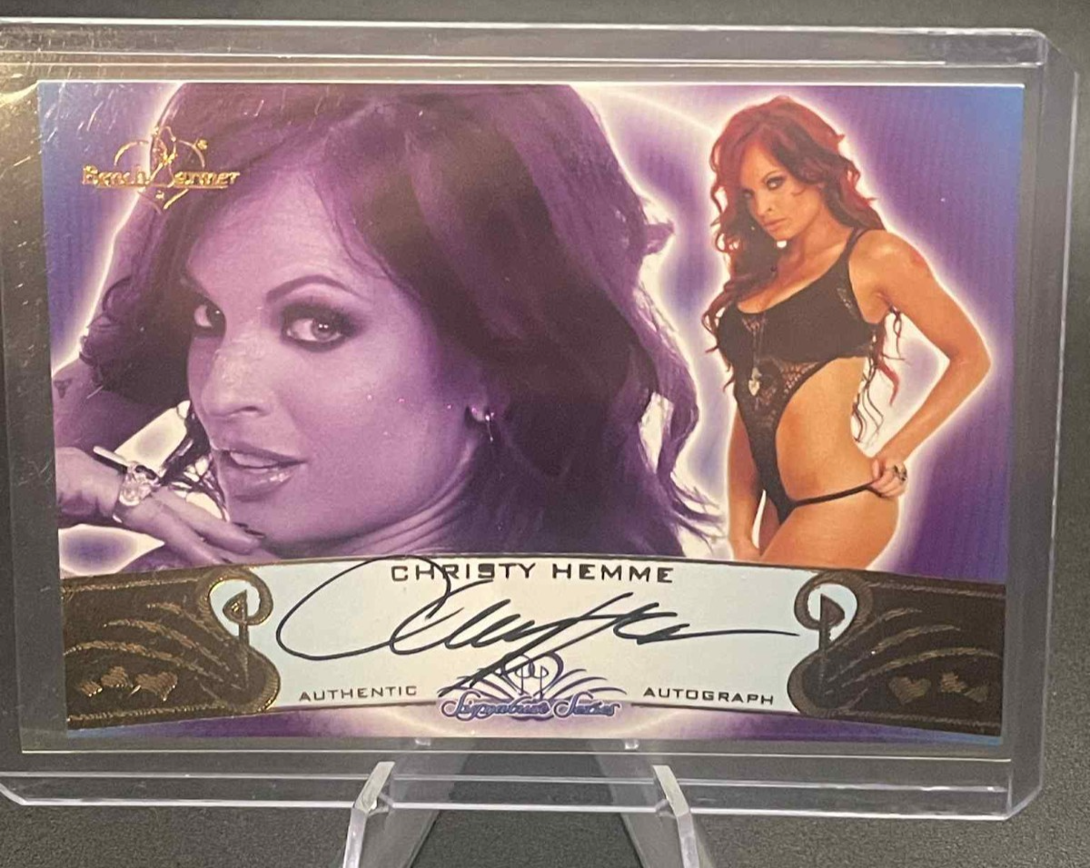 Christy Hemme 2010 Benchwarmer Signature Series Authentic Autograph Auto TNA WWE