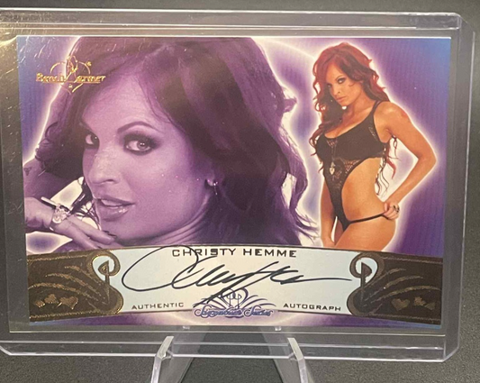 Christy Hemme 2010 Benchwarmer Signature Series Authentic Autograph Auto TNA WWE
