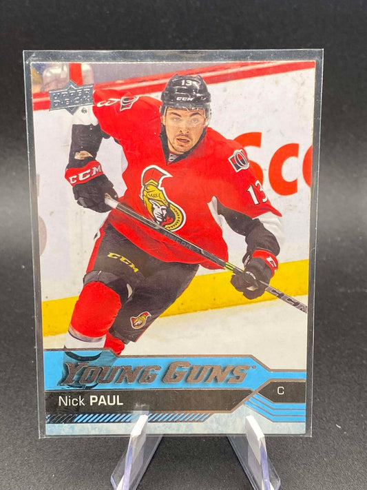 2016-17 Upper Deck Young Guns Nick Paul Rookie Ottawa Senators #219