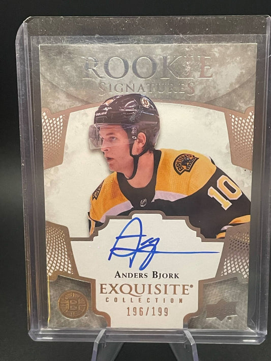 2018-19 Upper Deck Ice Exquisite Rookie Signatures ANDERS BJORK ERS-AB /199 Auto