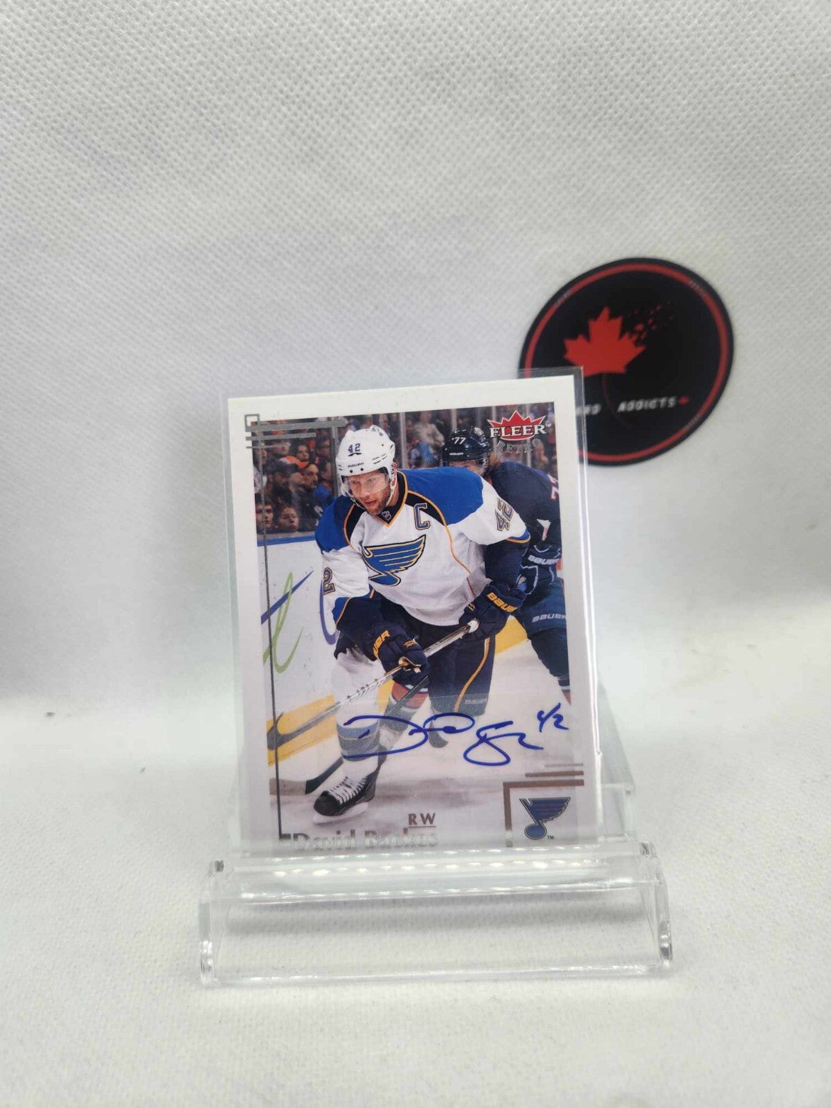2012-13 Fleer Retro Auto David Backes #19 Auto