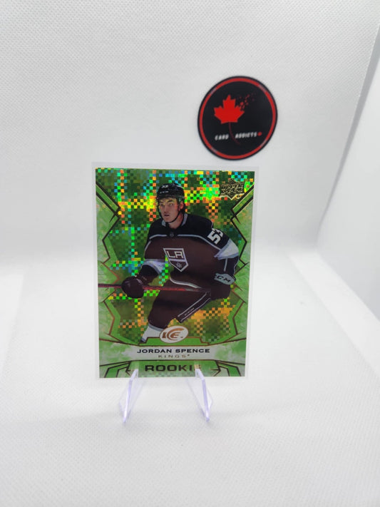 2022-23 Upper Deck Ice JORDAN SPENCE #123 Green Rookie RC