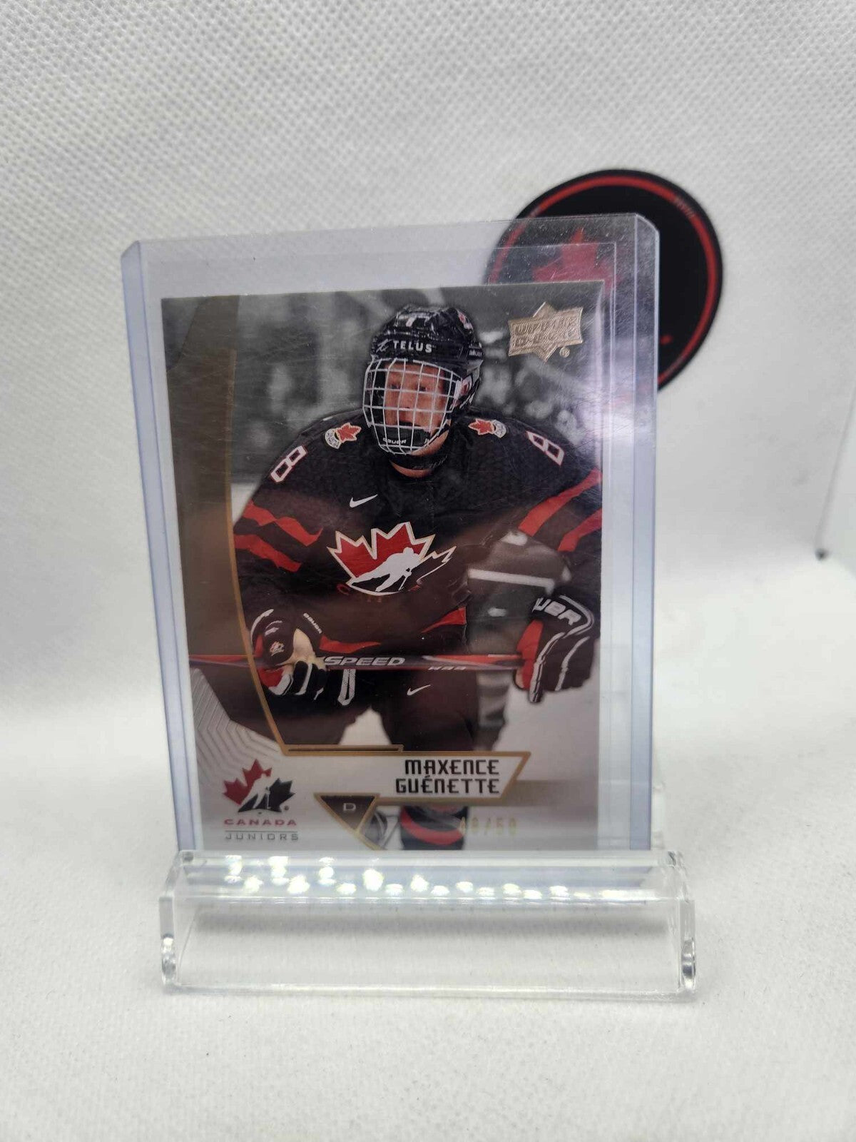 2019 Upper Deck Team Canada Juniors Midnight /50 Maxence Guenette #18