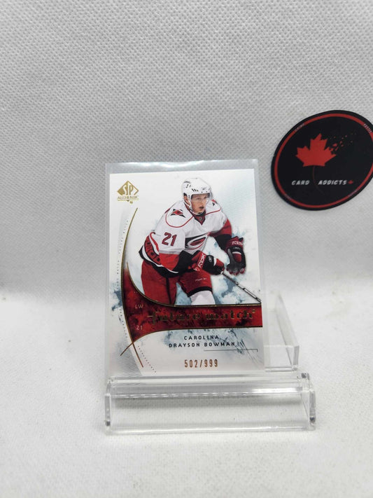 2009-10 Sp Authentic Future Watch Rookie Drayson Bowman /999 RC Card# 194