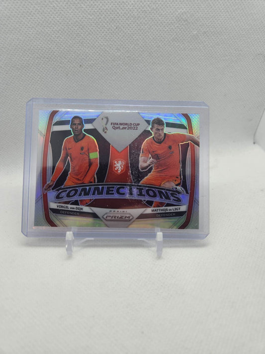 2022 Panini Prizm World Cup Connections Van Dijk/ De Ligt Netherlands #3