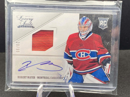 2012-13 Panini Rookie Anthology Robert Mayer Auto RC Patch /99