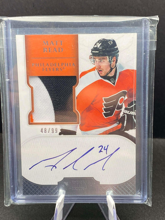 2011-12 Panini Dominion Short Print /99 Matt Read #196 RPA Rookie Patch Auto RC