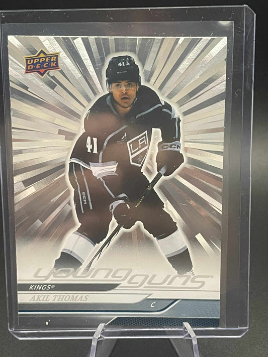 Akil Thomas 2024-25 Upper Deck S1 Young Guns Silver Outburst #227 RC Rookie