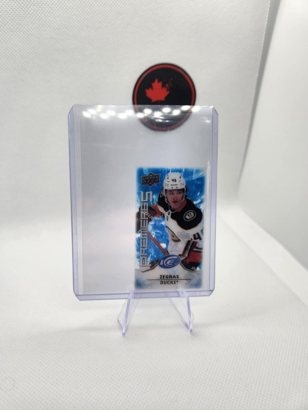 2021-22 UD Ice Premieres Mini Trevor Zegras #MI-1