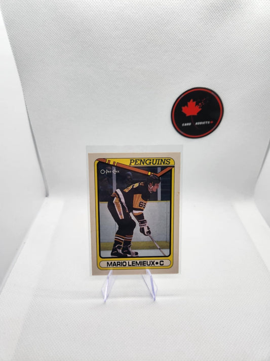 1990-91 O-Pee-Chee OPC Mario Lemieux #175 Pittsburgh Penguins HOF