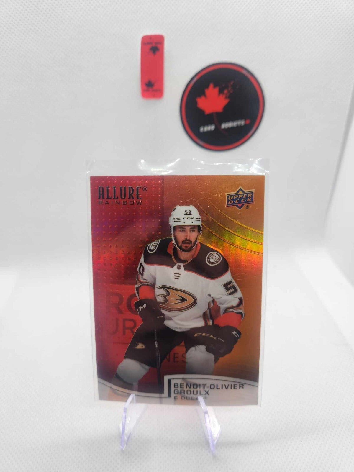 2021-22 Upper Deck Allure Red / Orange Benoit-Olivier Groulx Rookie #R-26
