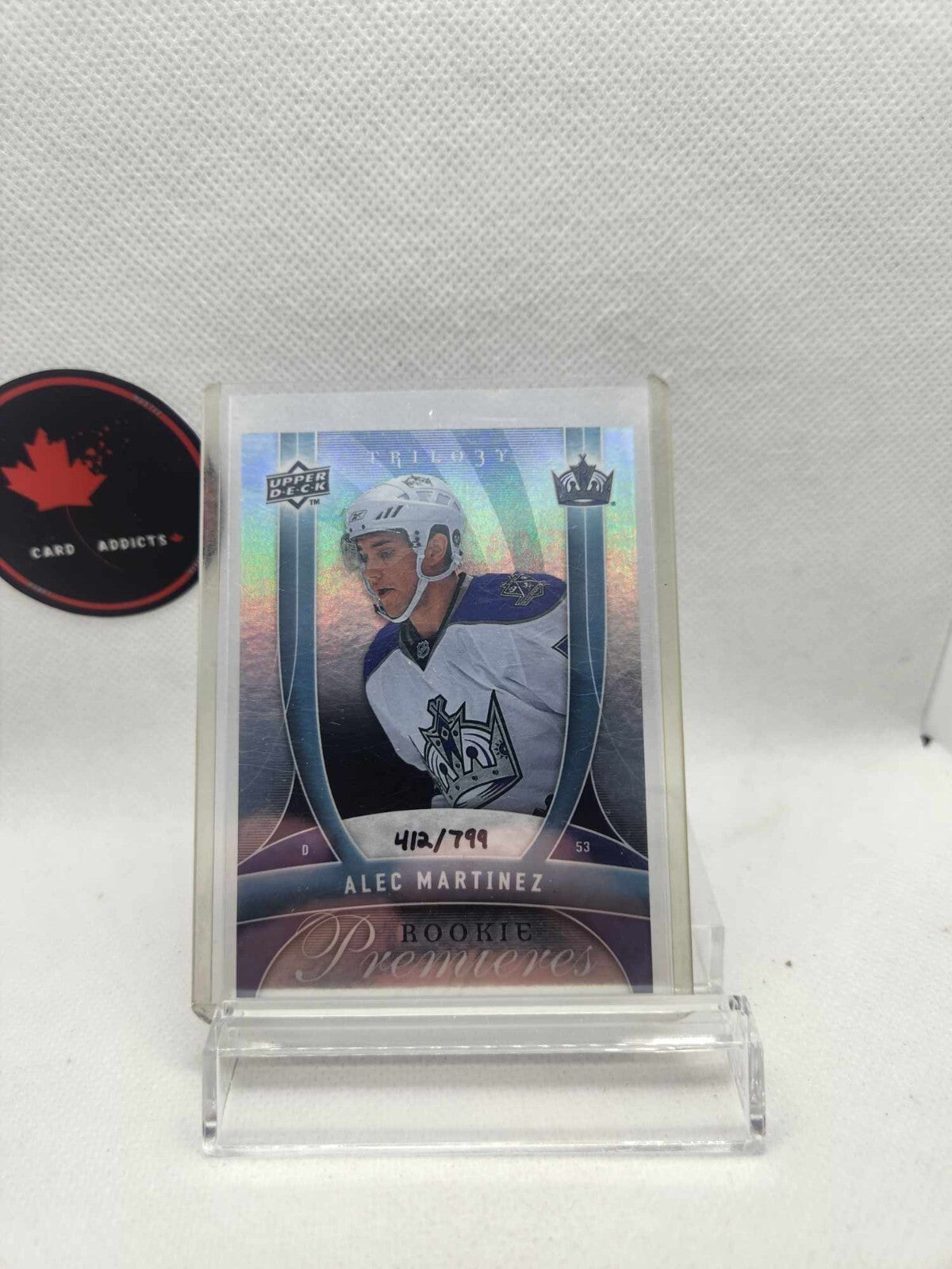 Alec Martinez 2009-10 Trilogy /799 Rookie Premieres RC sp GOLDEN KNIGHTS #137