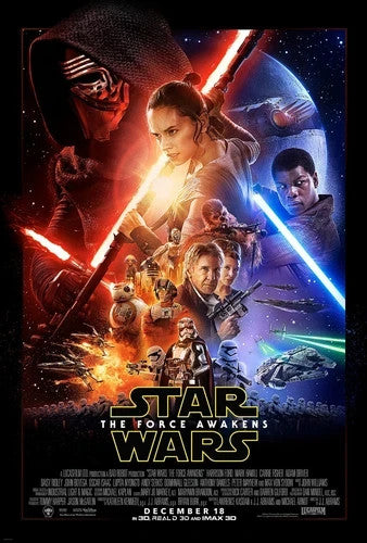 Star Wars Movie Poster 11x17 The Force Awakens