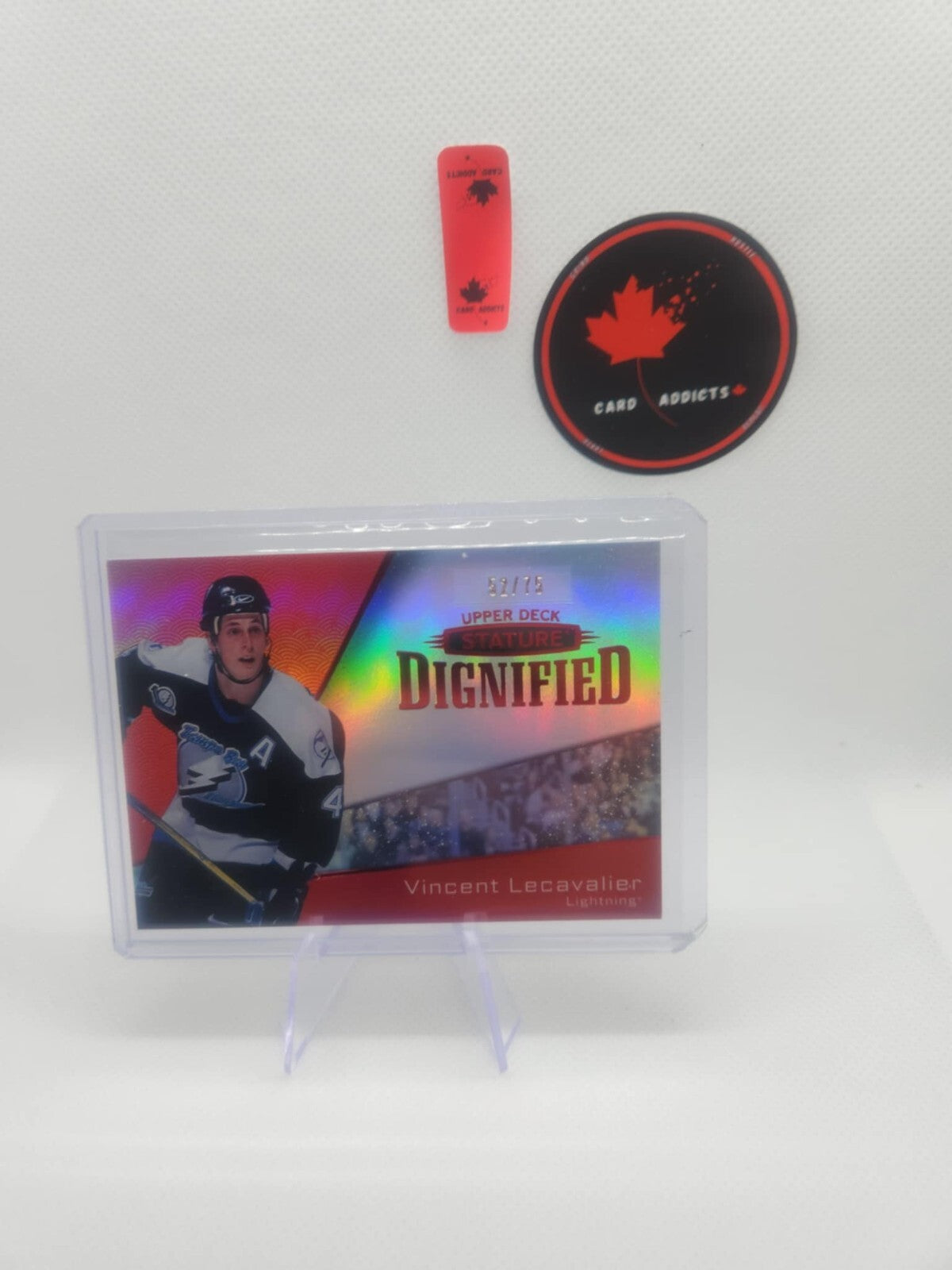 2022-23 Upper Deck Stature Dignified Red /75 Vincent Lecavalier #D-21