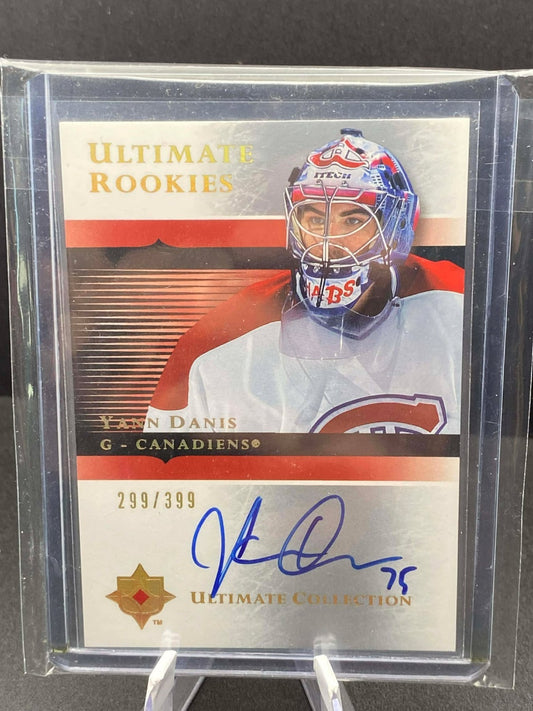 2005-06 Ultimate Collection Yann Danis #120 Rookies Auto /399 Canadiens RC
