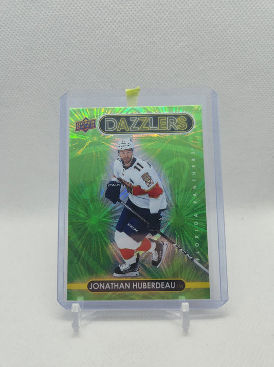 2021-22 Upper Deck Series One Jonathan Huberdeau Dazzlers Green Holo #DZ-22Opens