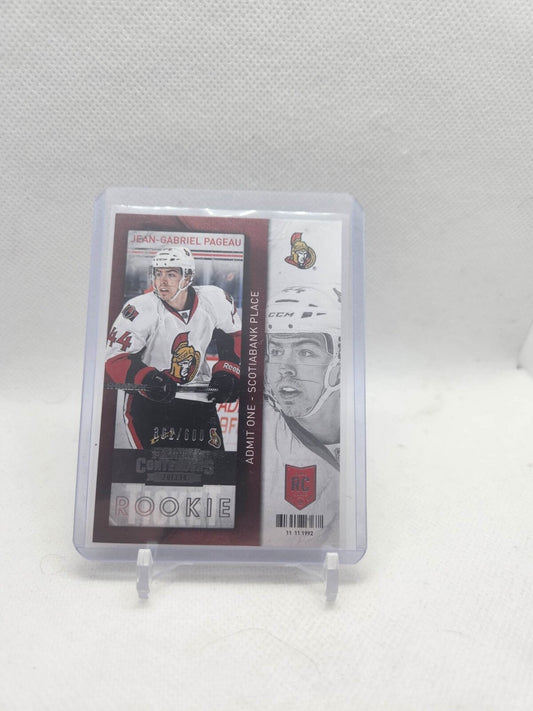 2013-14 Panini Contenders #114 Jean-Gabriel Pageau ROOKIE /600