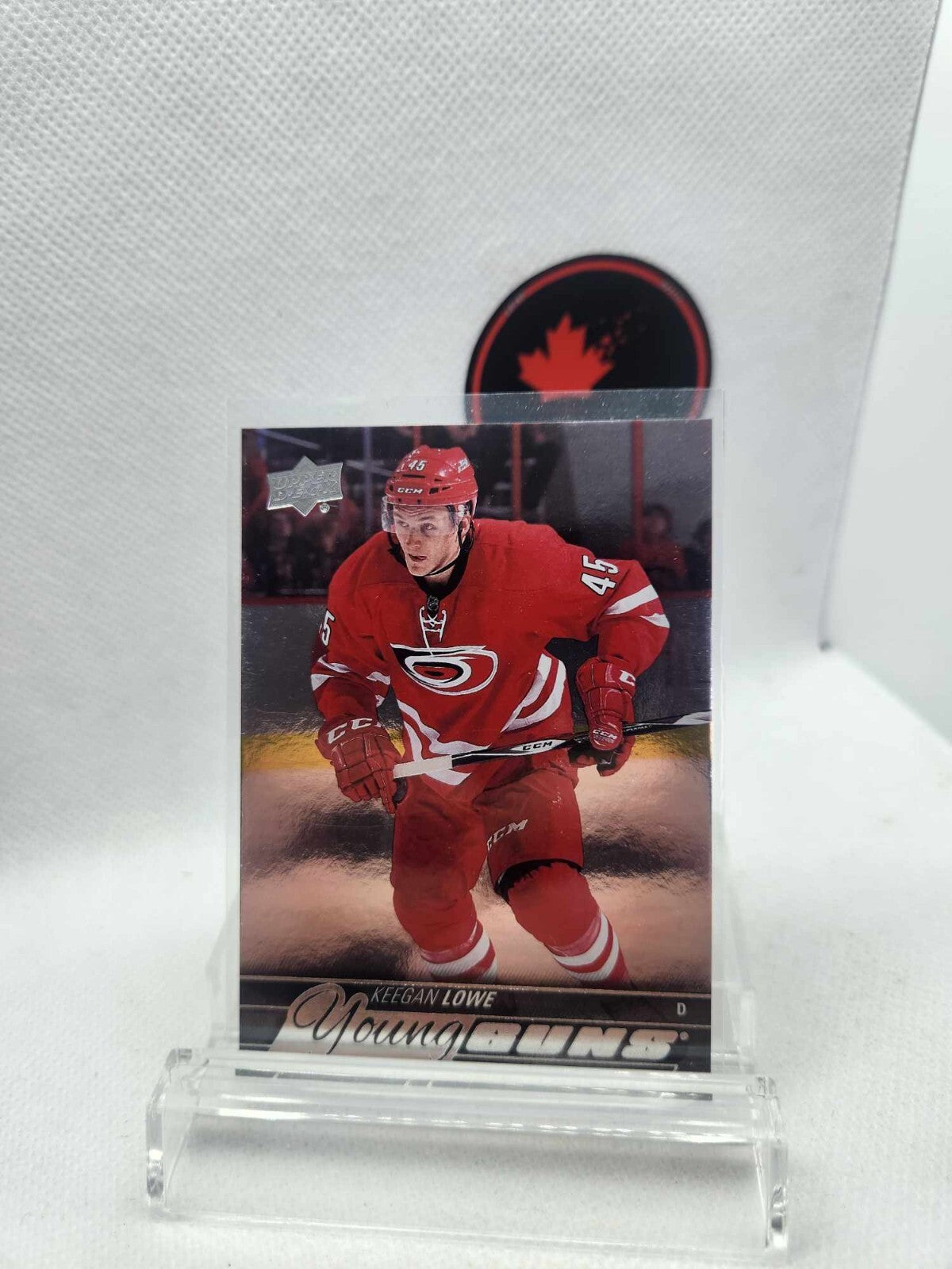 2015-16 Upper Deck Young Guns Silver Foil Board Keegan Lowe #246 Rookie RC