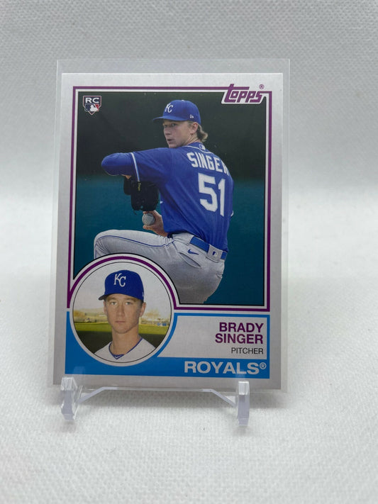 2021 Topps Archives Brady Singer 1983 Retro RC Rookie #174 Kansas City Royals