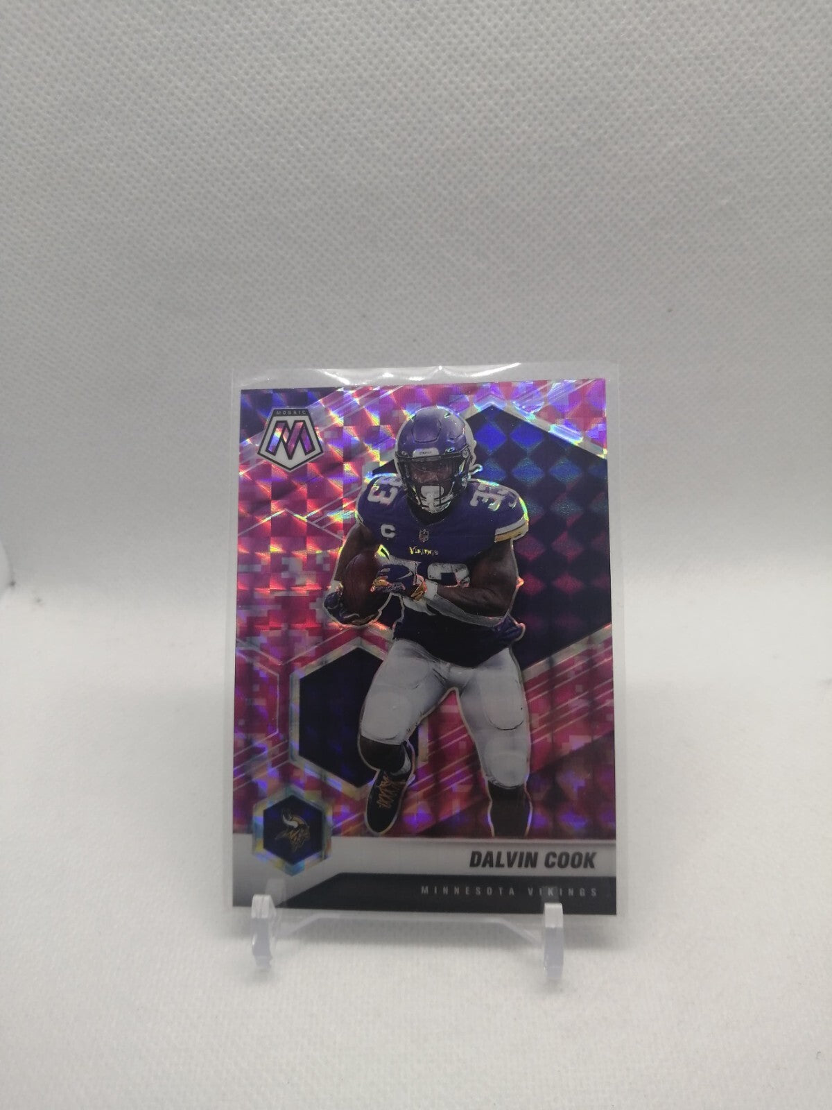Dalvin Cook 2021 Mosaic Pink Camo Prizm SP #131 Vikings