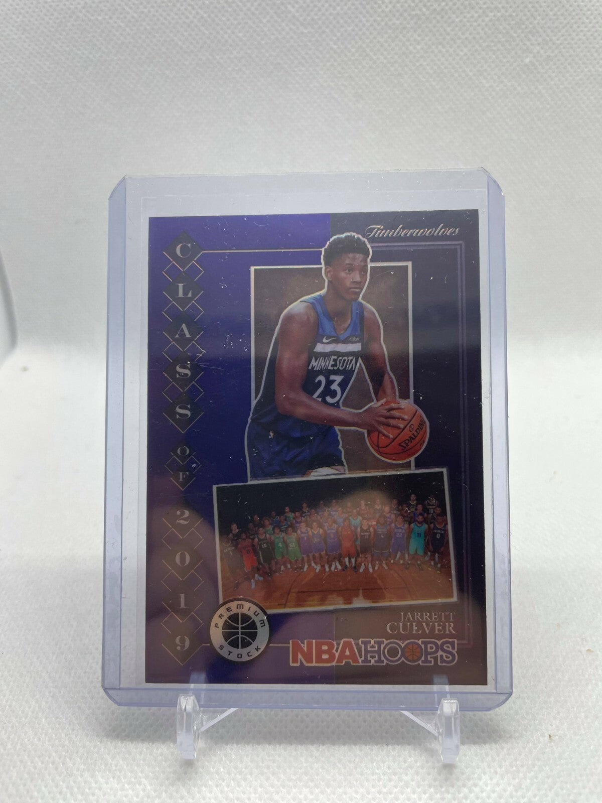 2019-20 Panini NBA Hoops Premium Stock Class of Purple Jarrett Culver #3 Rookie
