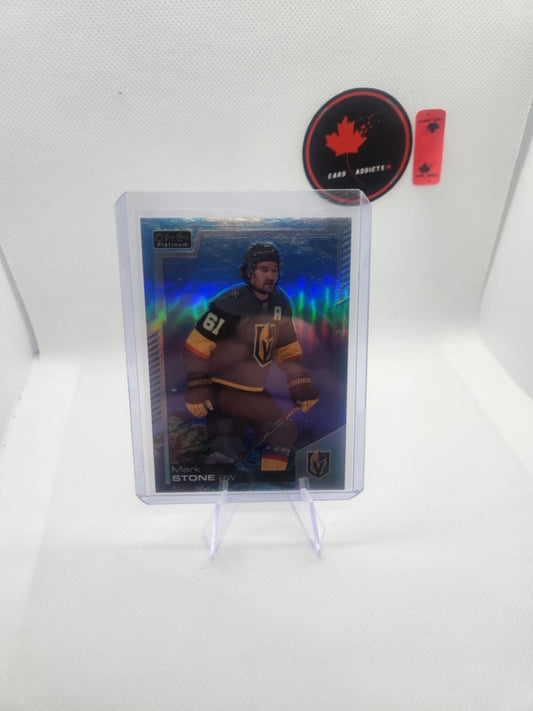 2020-21 OPC Platinum AQUAMARINE Mark Stone #40 /499 Vegas Golden Knights